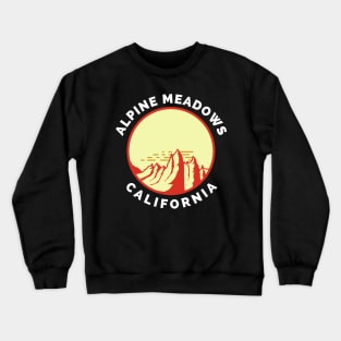 Alpine Meadows Ski Snowboard Mountain California Yosemite - Travel Crewneck Sweatshirt